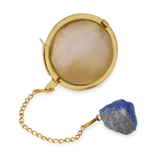 Crystal Tea Ball Infuser (Blue Lapis)